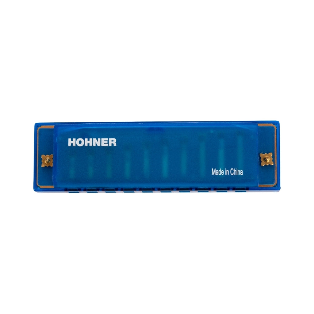 Hohner Translucent Harp Harmonica - C/Blue back