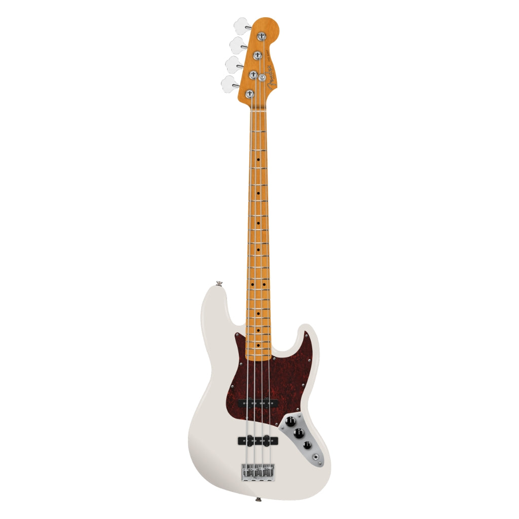 Fender American Professional Jazz Bass Guitar - Olympic White, Maple Fingerboard