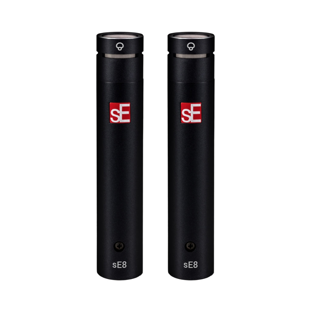sE - sE8 Ultra-Thin Gold-Sputtered Diaphragm Supercardioid Condenser Microphone - Matched Pair