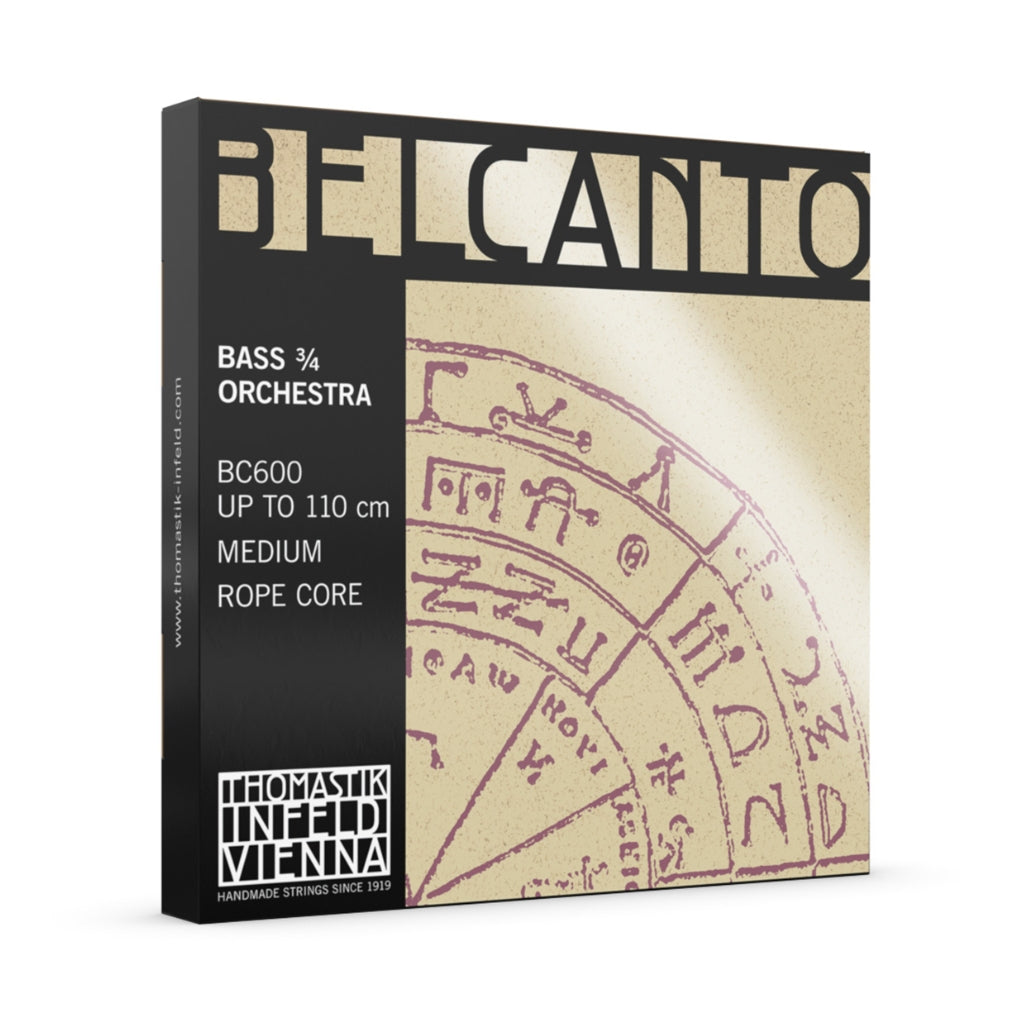 Thomastik BC600 Belcanto Bass Orchestra 3/4 String Set