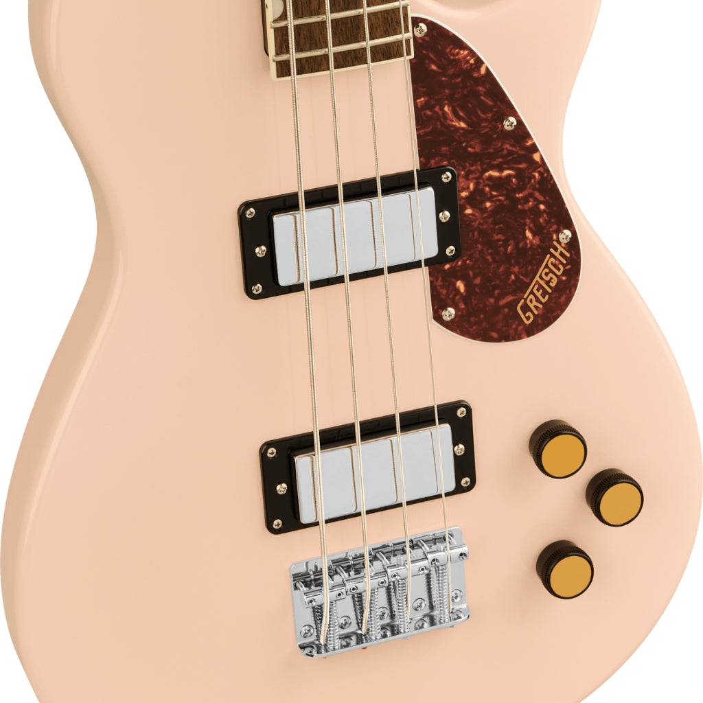 Gretsch - Streamliner Jet Club Single-Cut Bass Guitar - Shell Pink, Laurel Fingerboard