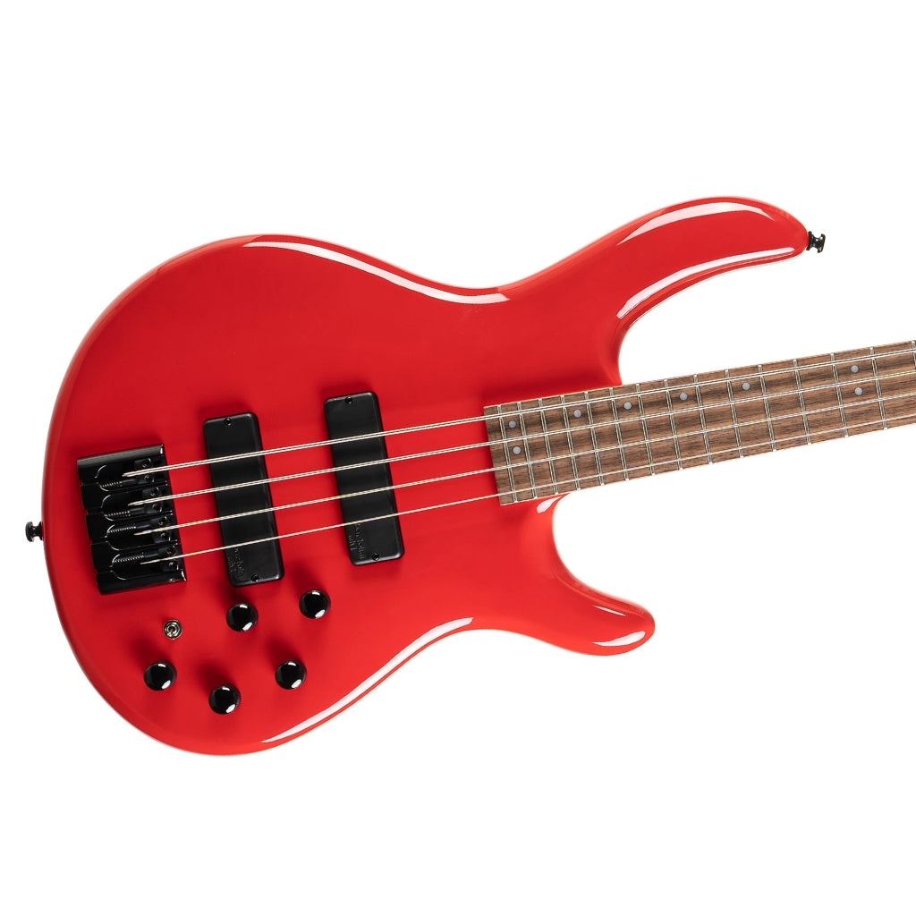 Cort - C4 Deluxe Bass Guitar - Candy Red