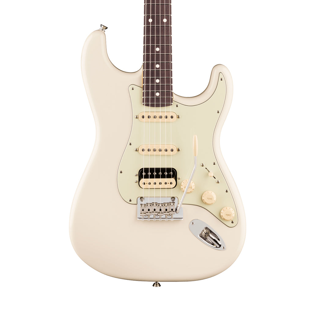 Fender American Professional Stratocaster HSS Rosewood Electric Guitar - Olympic White