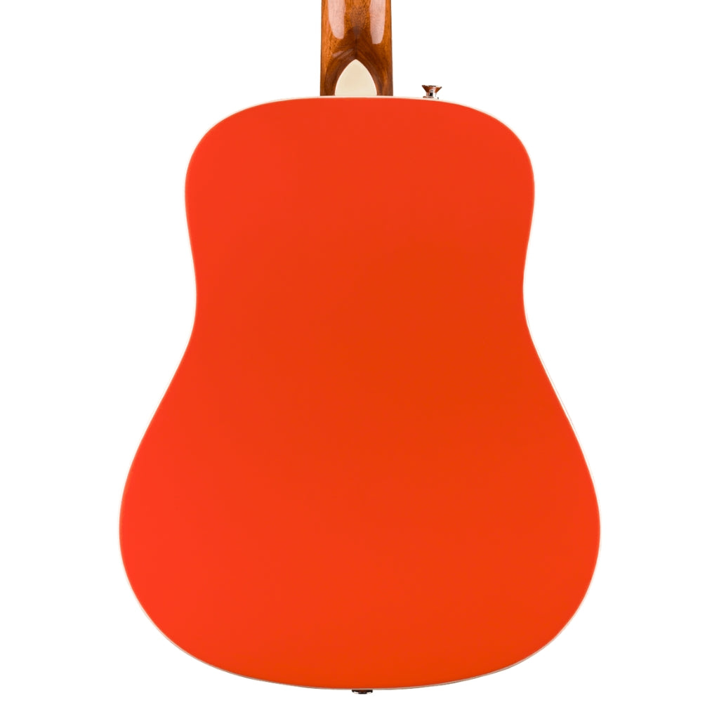 Fender - California Standard Redondo Mini Acoustic Guitar with Bag - Fiesta Red, Spruce Top