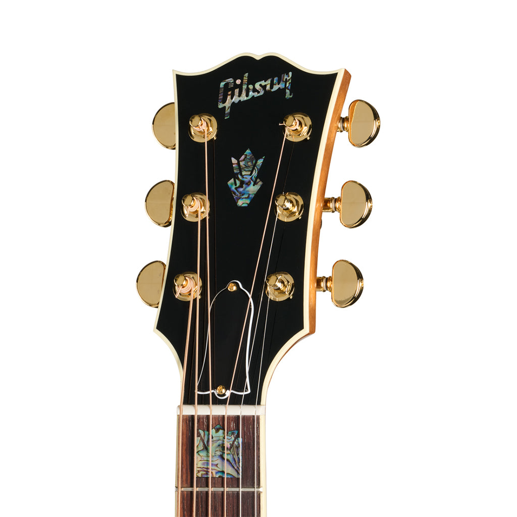 Gibson SJ200 Elegant Koa Acoustic-Electric Guitar - Honey Burst headstock