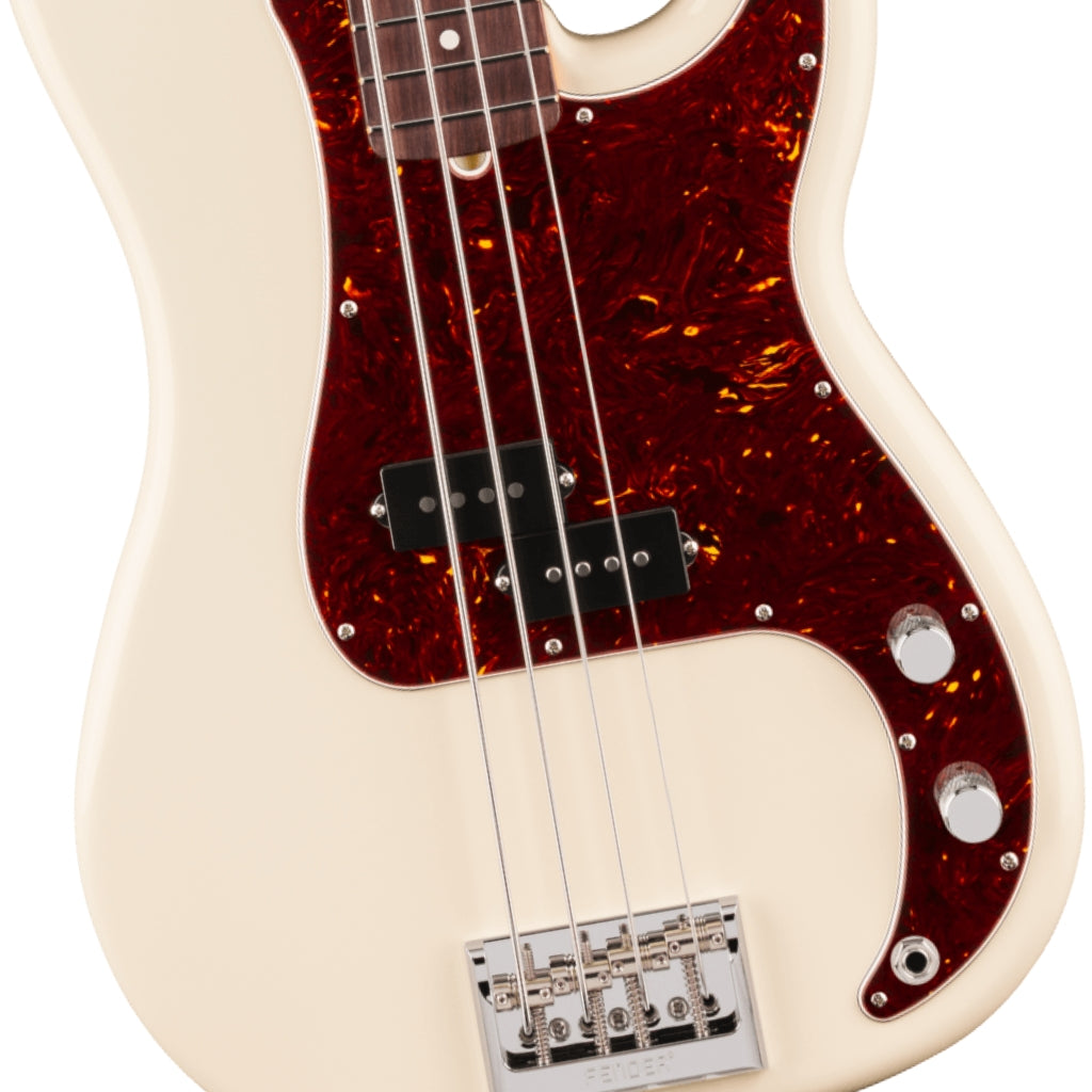 Fender American Professional Precision Bass Guitar - Olympic White, Rosewood Fingerboard