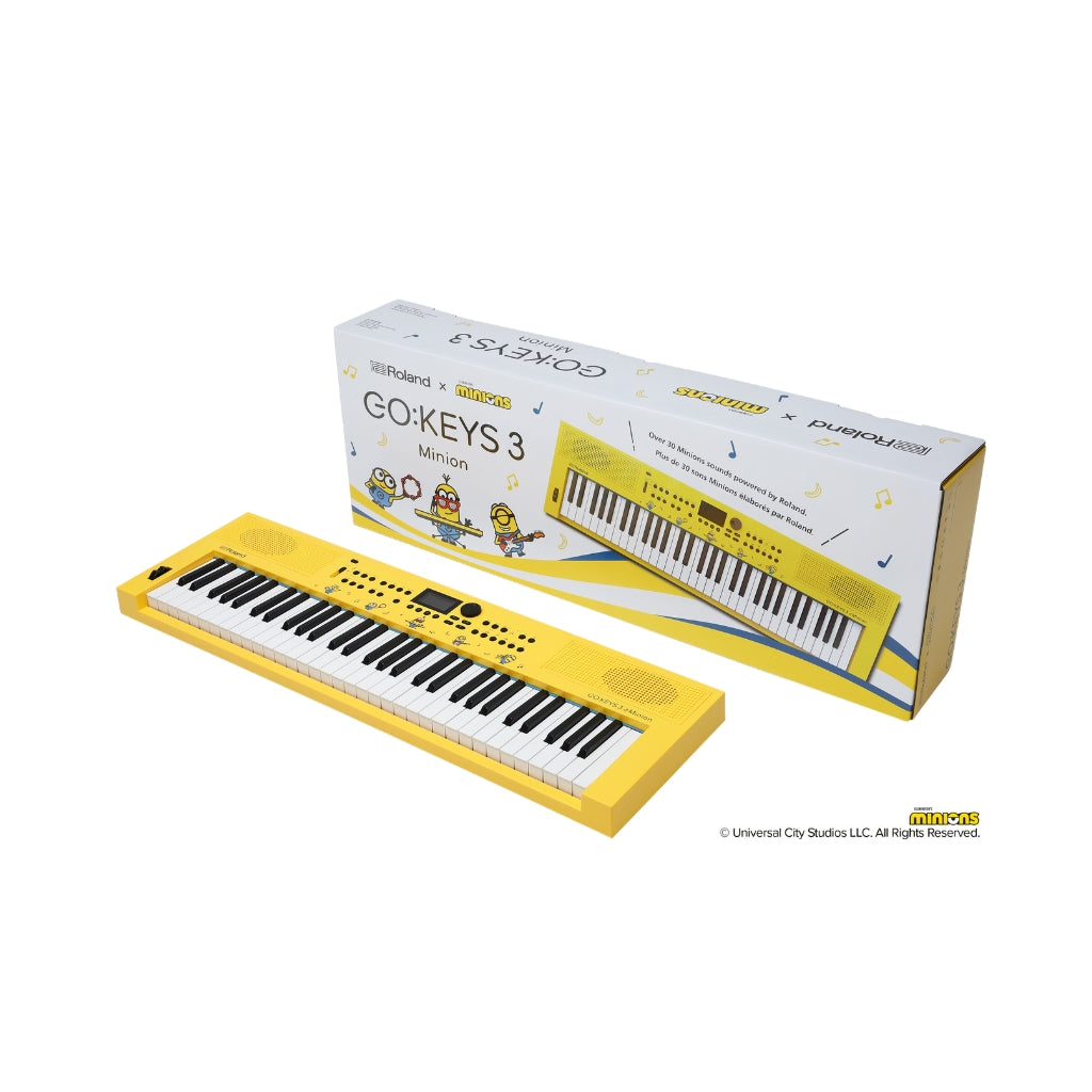 Roland - GO:KEYS 3 Minion 61-Key Keyboard - with ZEN-Core Sound Engine, Bluetooth & Auto Accompaniment