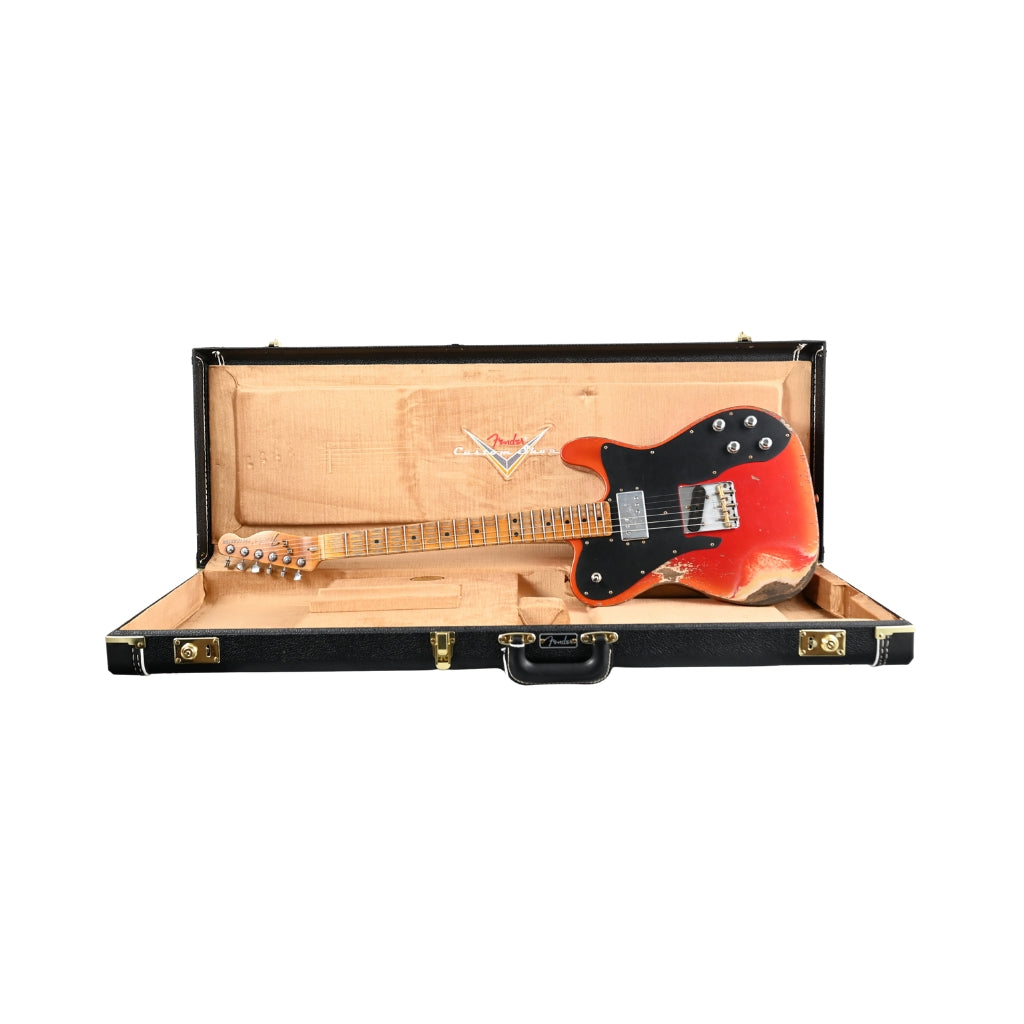 Fender Custom Shop Limited Edition Telecaster Custom Super Heavy Relic - Aged Candy Apple Red with Aged Candy Tangerine Burst