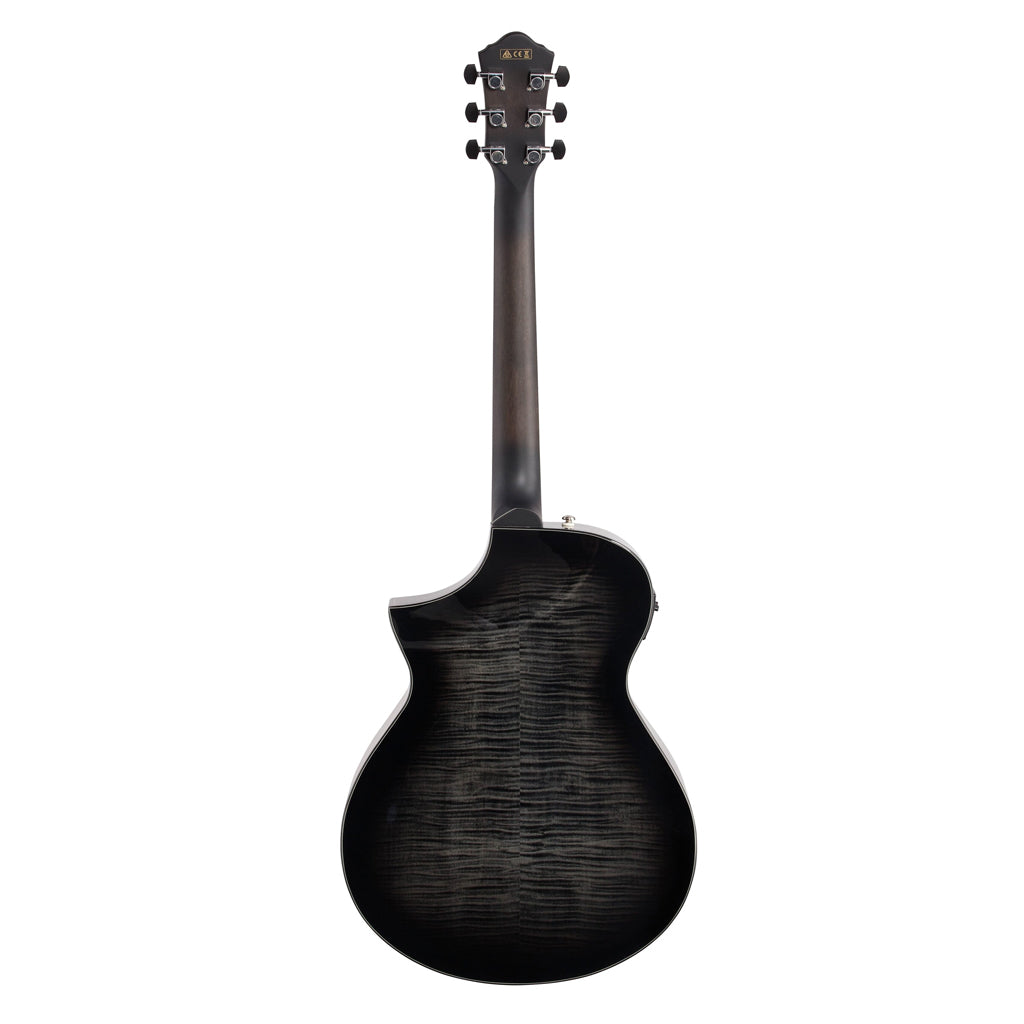 Ibanez - AEWC400 Acoustic-Electric Guitar - Transparent Black Sunburst