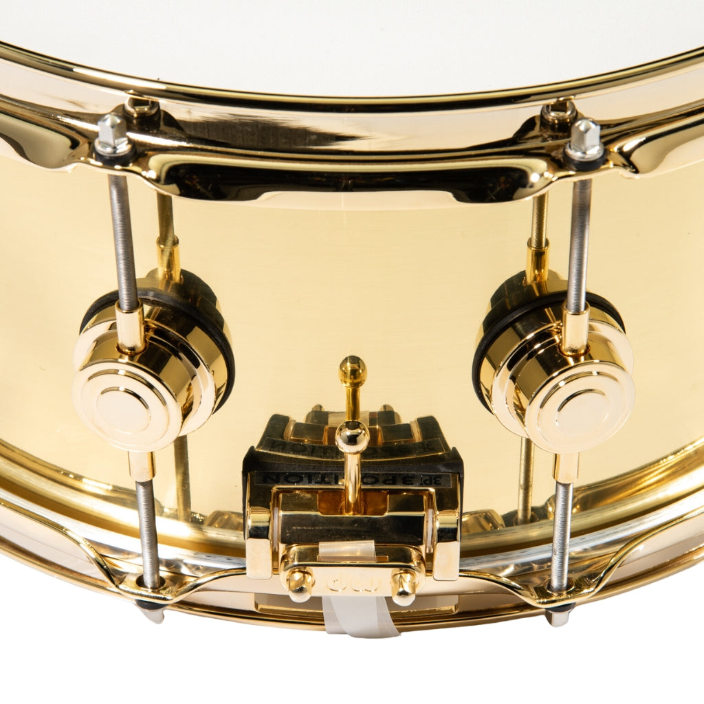DW Collectors Series 14x6.5  Bell Brass Snare Drum w/Gold Hardware - DRVN6514SPG