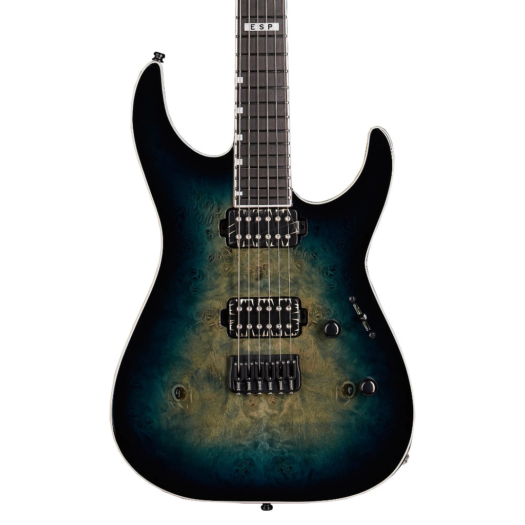 ESP - E-II M-II HT Electric Guitar - Mercury Blue Burst