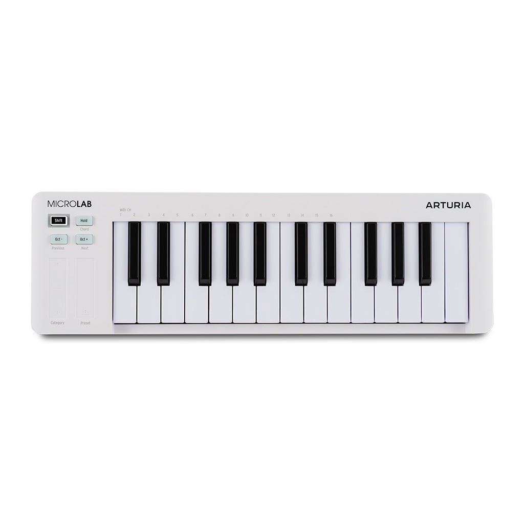 Arturia Microlab 3 25-Key MIDI Controller - White