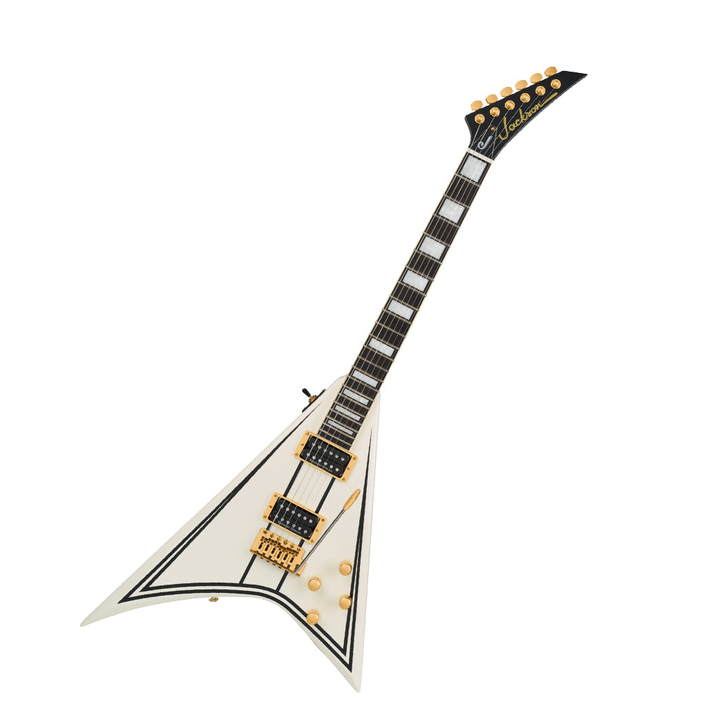 Jackson  Limited Edition Legend Series Randy Rhoads CD1 Electric Guitar - Vintage White w/Black Pinstripes