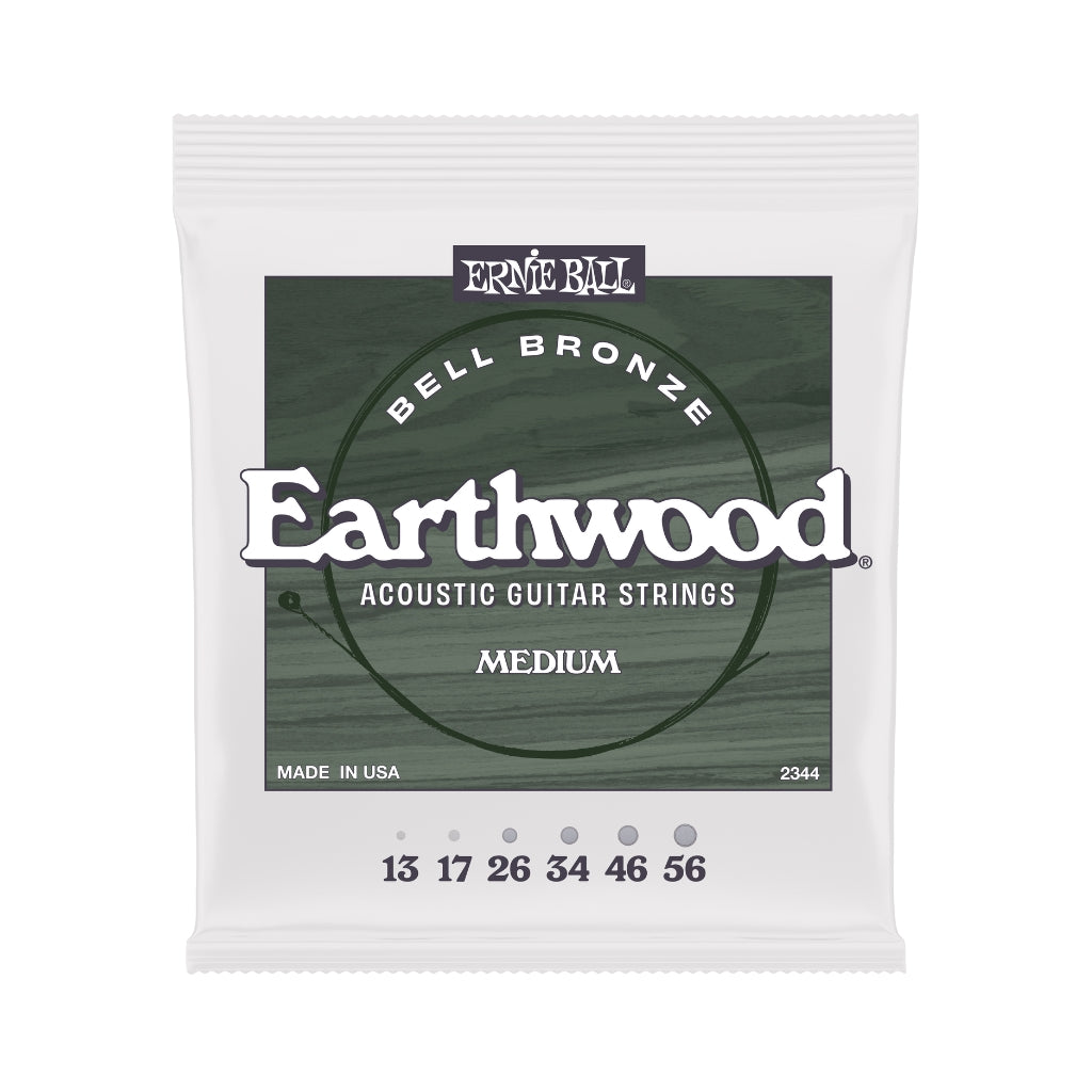 Ernie Ball 2344 Earthwood Bell Bronze Acoustic Guitar Strings - .013-.056 Medium