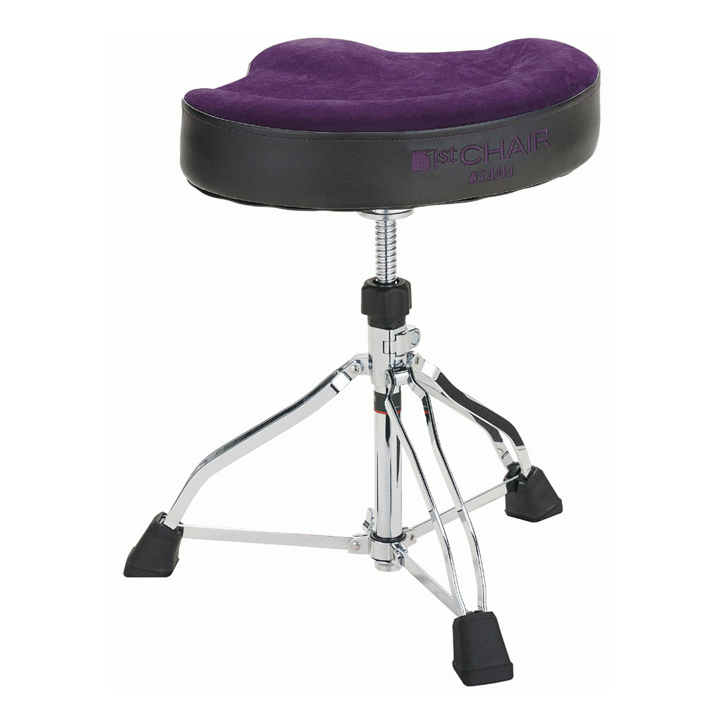 Tama HT530 1st Chair Glide Rider Drum Throne with Vibrant Purple Cloth Top