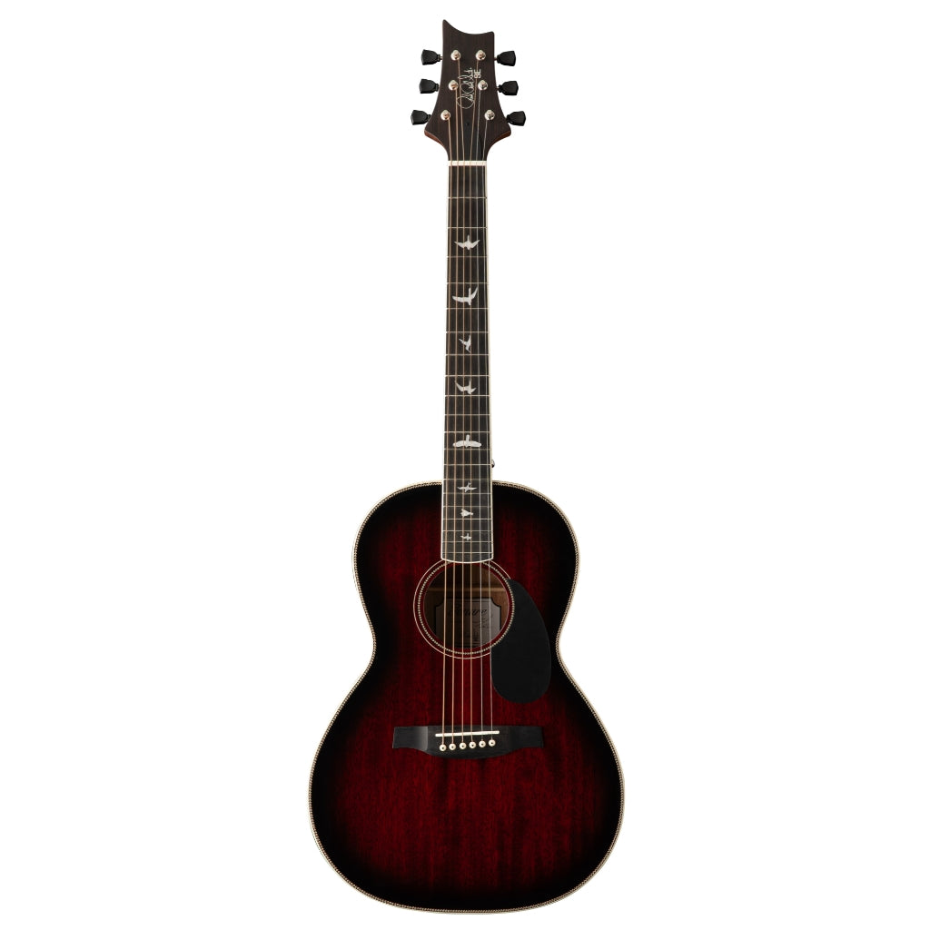 PRS - SE P20E Acoustic Guitar - Fire Red Burst (Gloss Top, Satin Back)