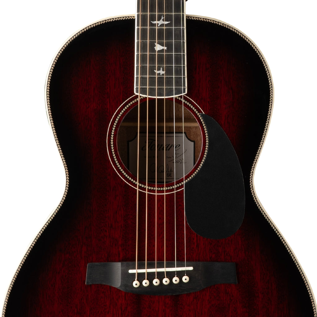 PRS - SE P20E Acoustic Guitar - Fire Red Burst (Gloss Top, Satin Back)