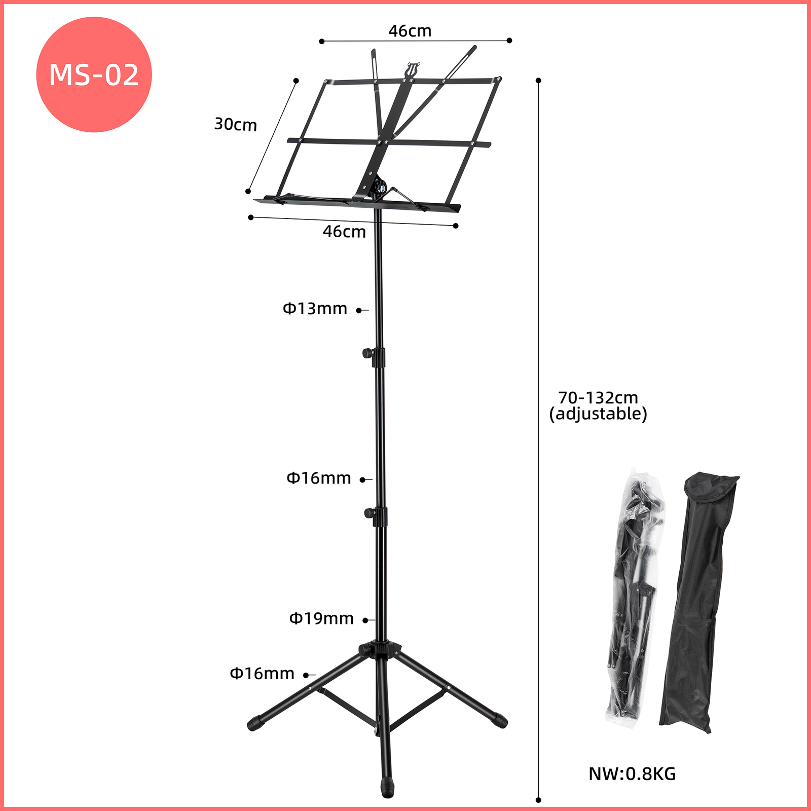 Music stand MS-02