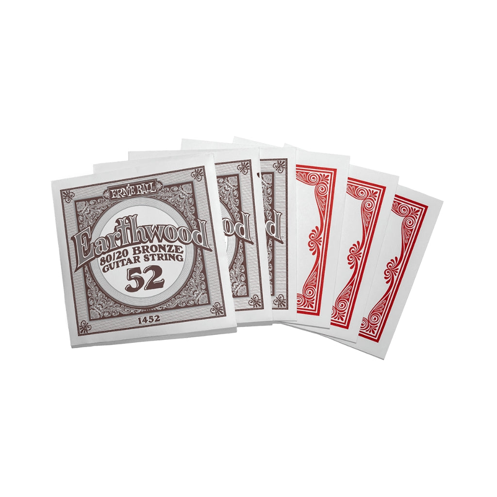 Ernie Ball Earthwood Rock & Blues w/Plain G 8020 Bronze 10-52 Acoustic Guitar Strings - 3 Pack