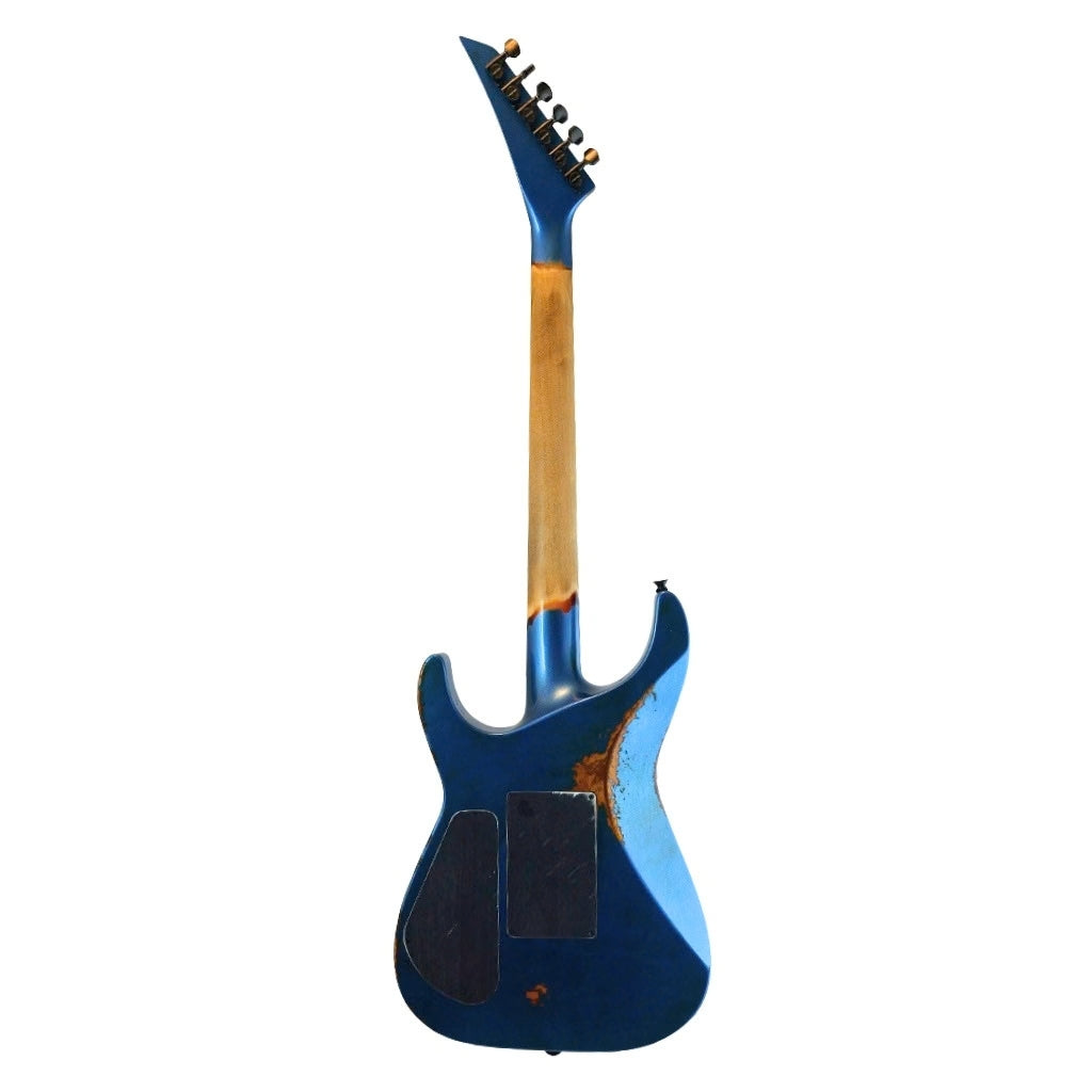 Jackson Custom Shop USA Soloist Electric Guitar - Lake Placid Blue over 3-Color Sunburst