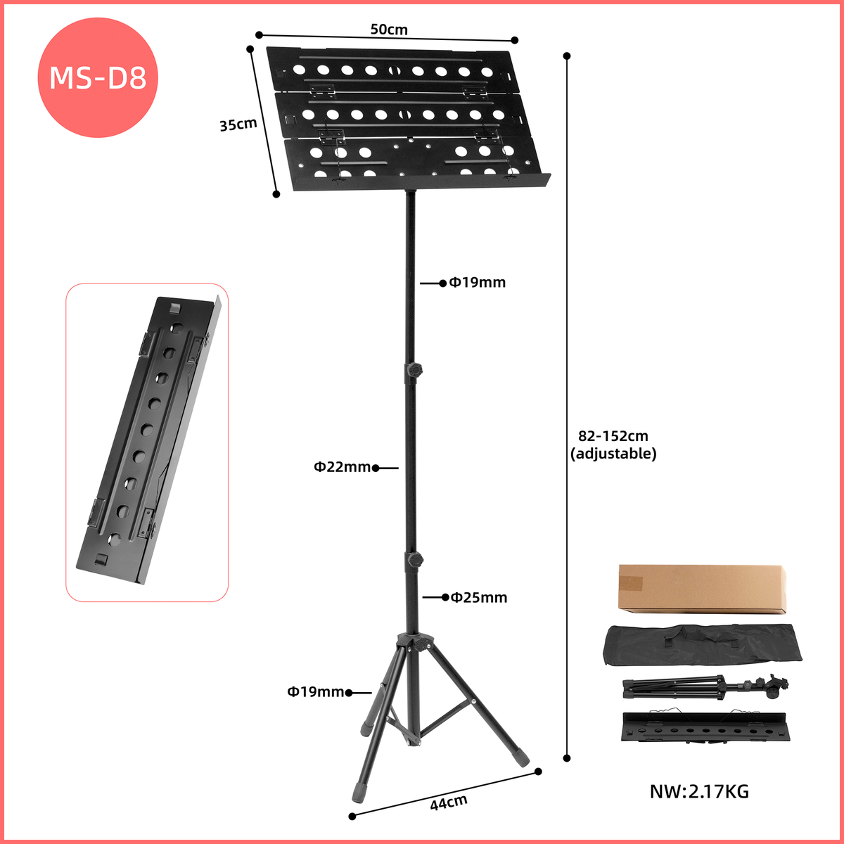 Lebeth Music Stand MS-D8