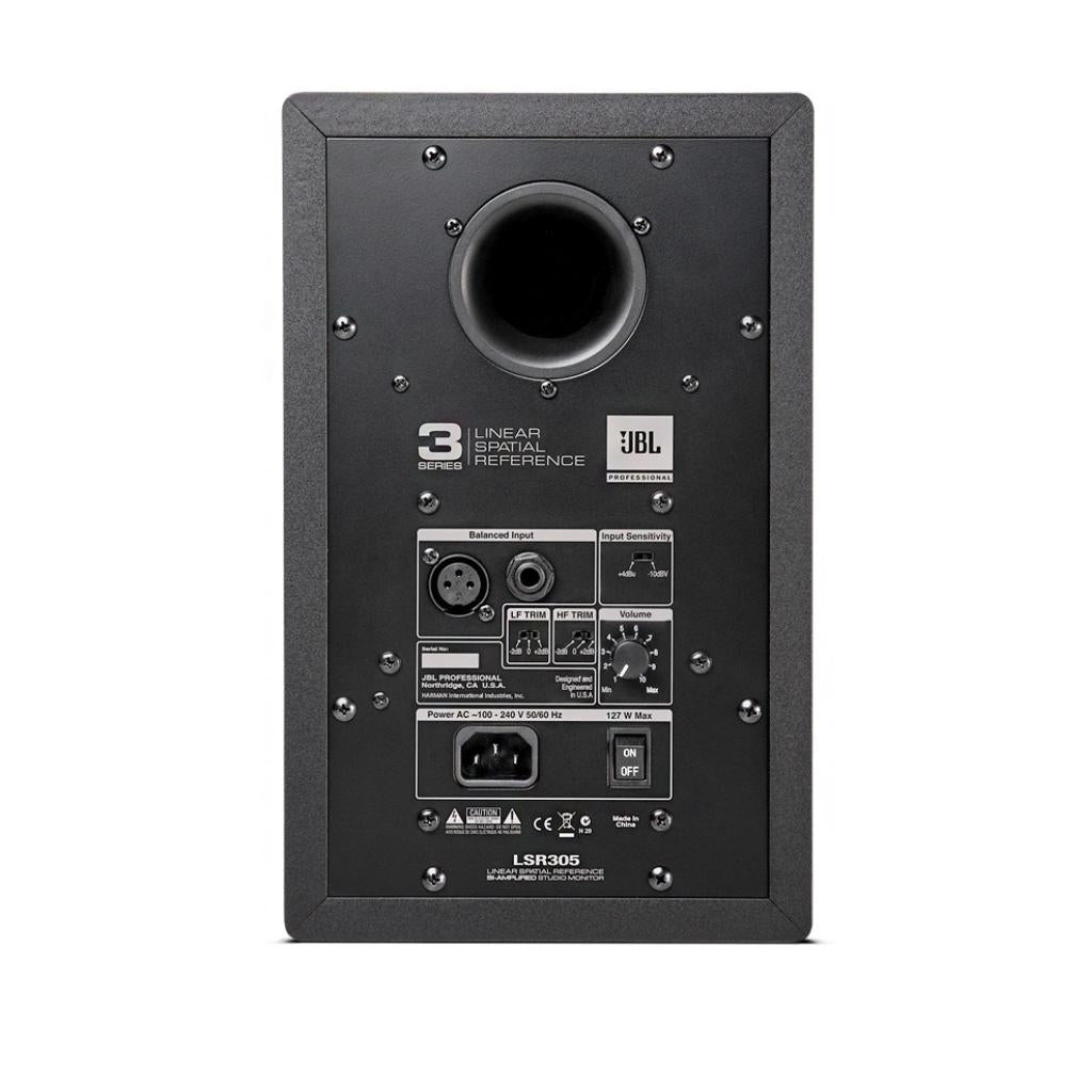 JBL - LSR305 Studio Monitor - 5" Two-Way Powered Bi-Amp Studio Monitor Speaker Single