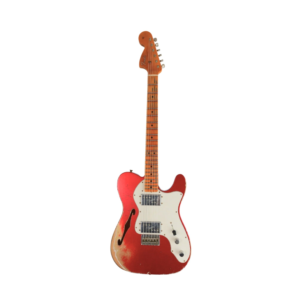 Fender Custom Shop Big Peg Telecaster Heavy Relic Electric Guitar - Aged Candy Apple Red