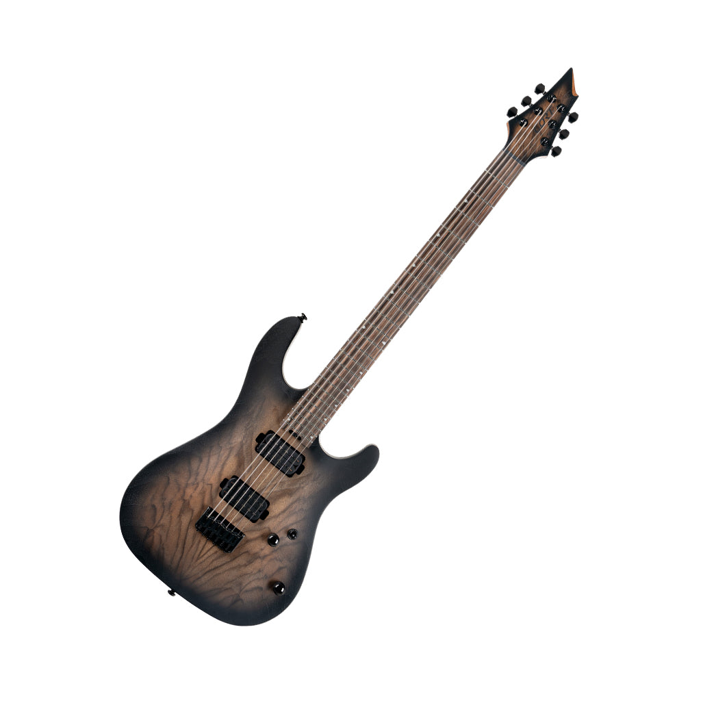 Cort KX500 Baritone Electric Guitar - Natural Black Burst