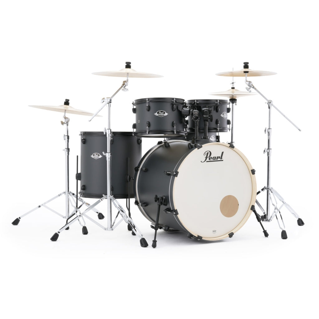 Pearl - Export Limited 5pc 22" Fusion Plus Drum Kit - Graphite Slate with Black Hardware
