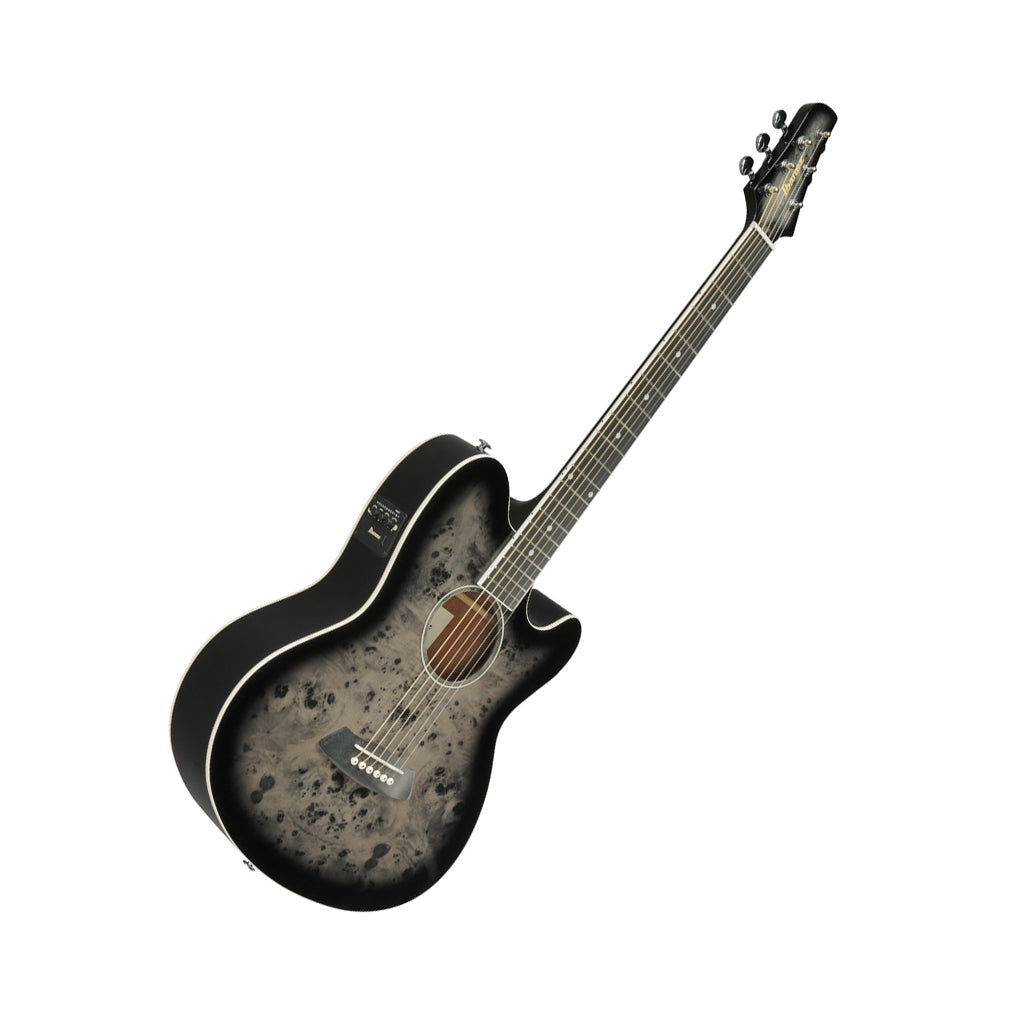 Ibanez TCY10PA Acoustic Guitar w/Pickup - Transparent Brown Black Burst High Gloss