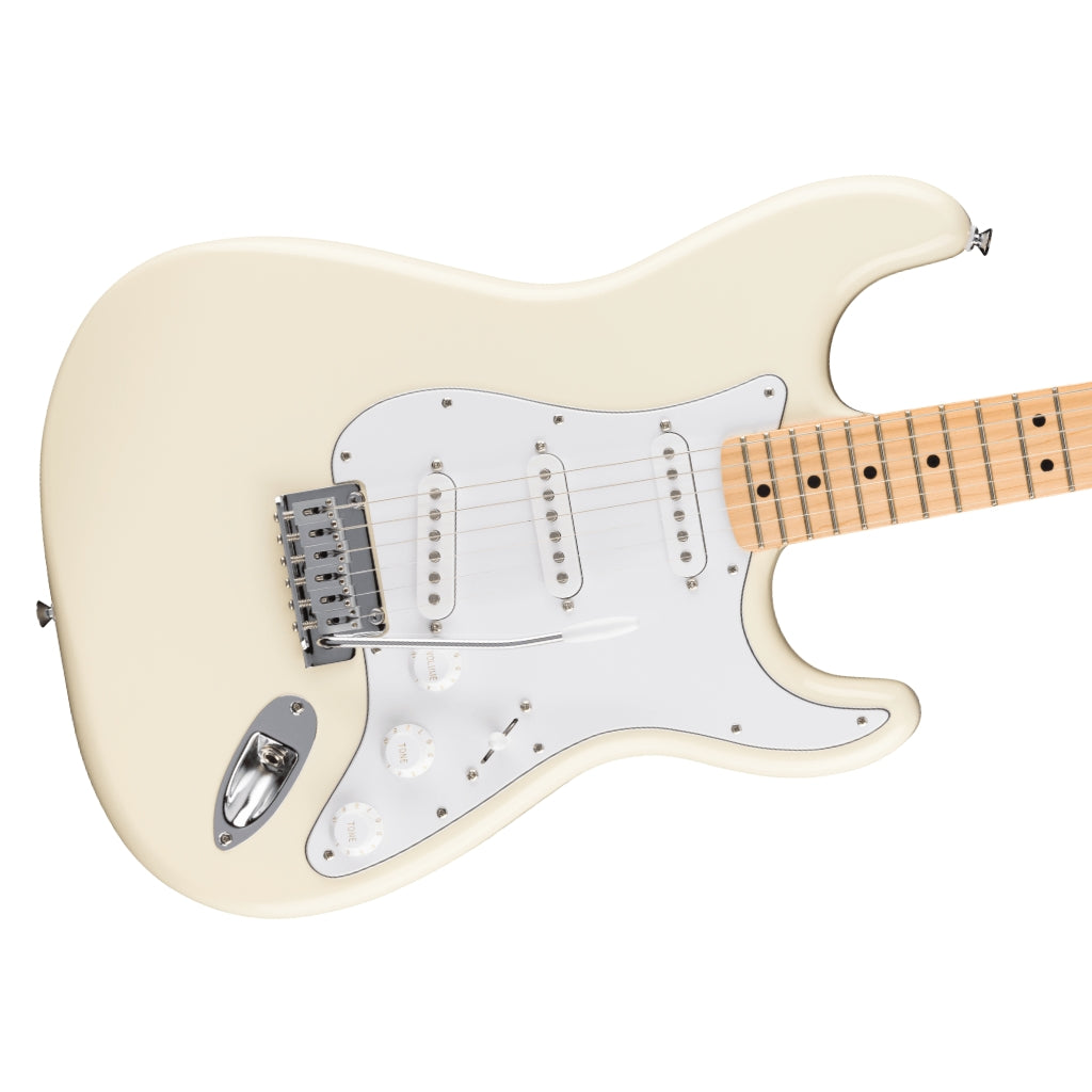 Fender - Standard Stratocaster, Maple Fingerboard Electric Guitar - Olympic White