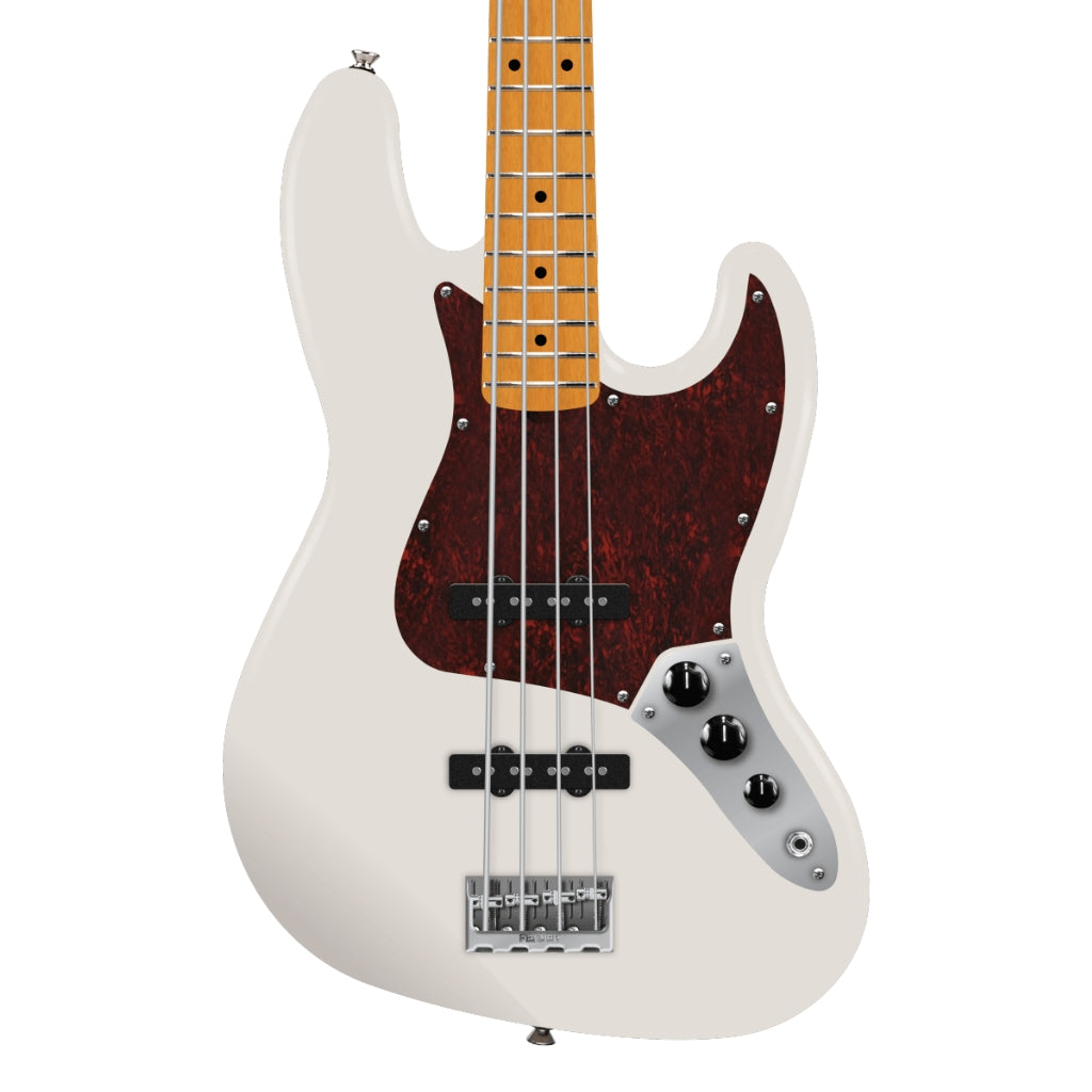 Fender American Professional Jazz Bass Guitar - Olympic White, Maple Fingerboard
