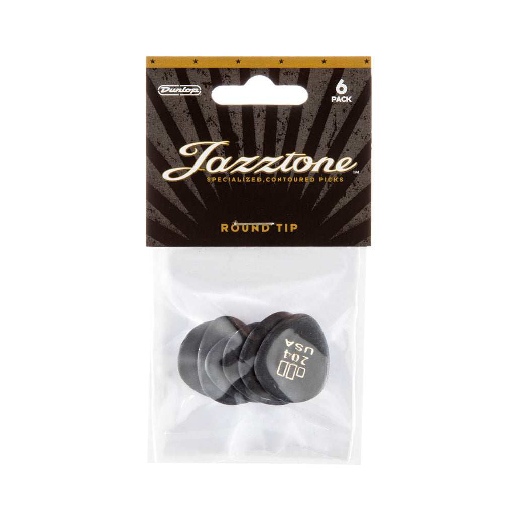 Jim Dunlop Jazztone Picks 2.00mm Round Tip - 6 Pack