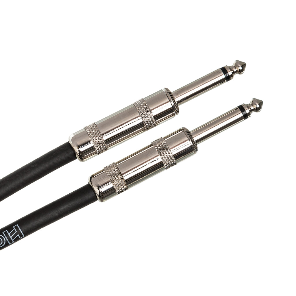 Hosa Technology - Straight to Same - Cloth Guitar Cable 18ft Black/Gold