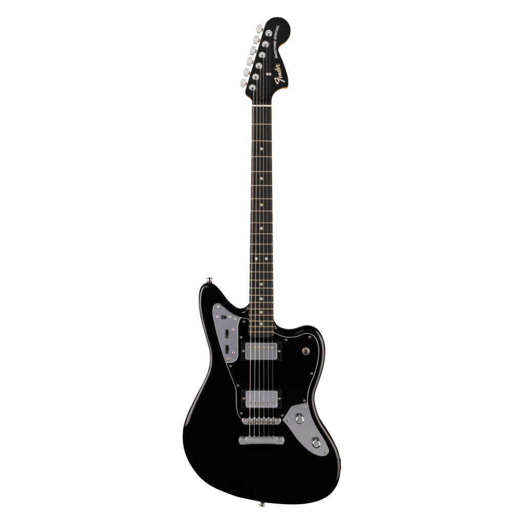 Fender - Limited Edition Player Fusion Jaguar Baritone Electric Guitar - Black, Ebony Fingerboard