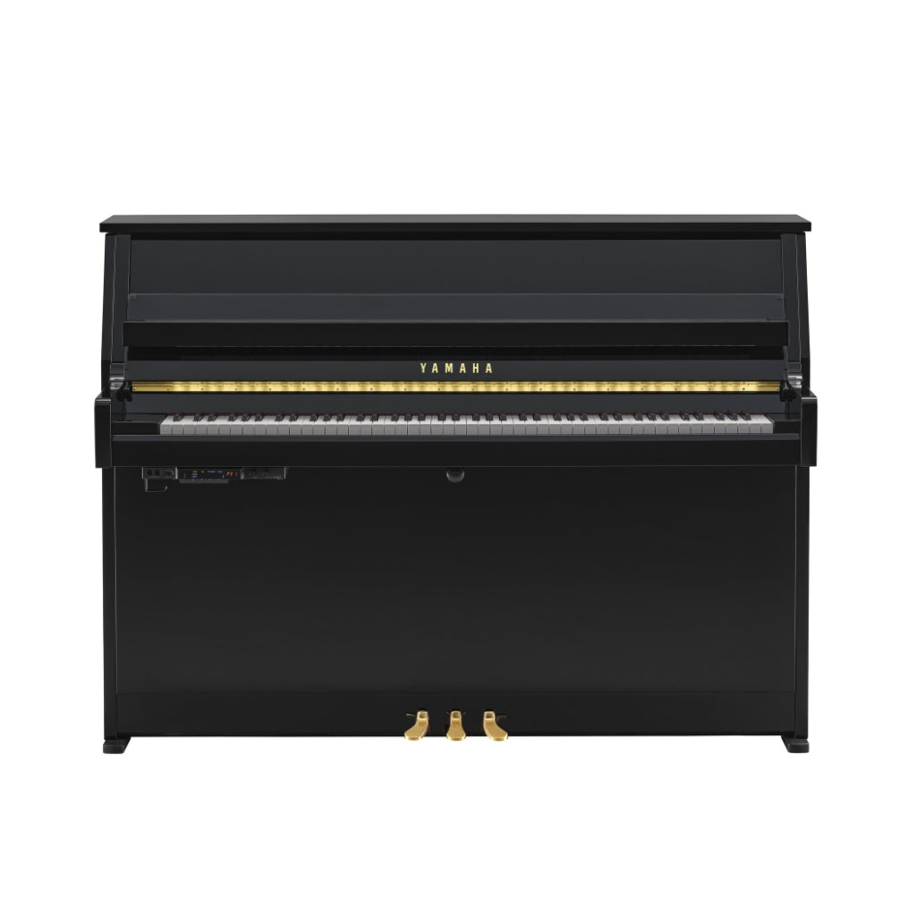 Yamaha - B30 TC3 110cm TransAcoustic Upright Piano - Polished Ebony