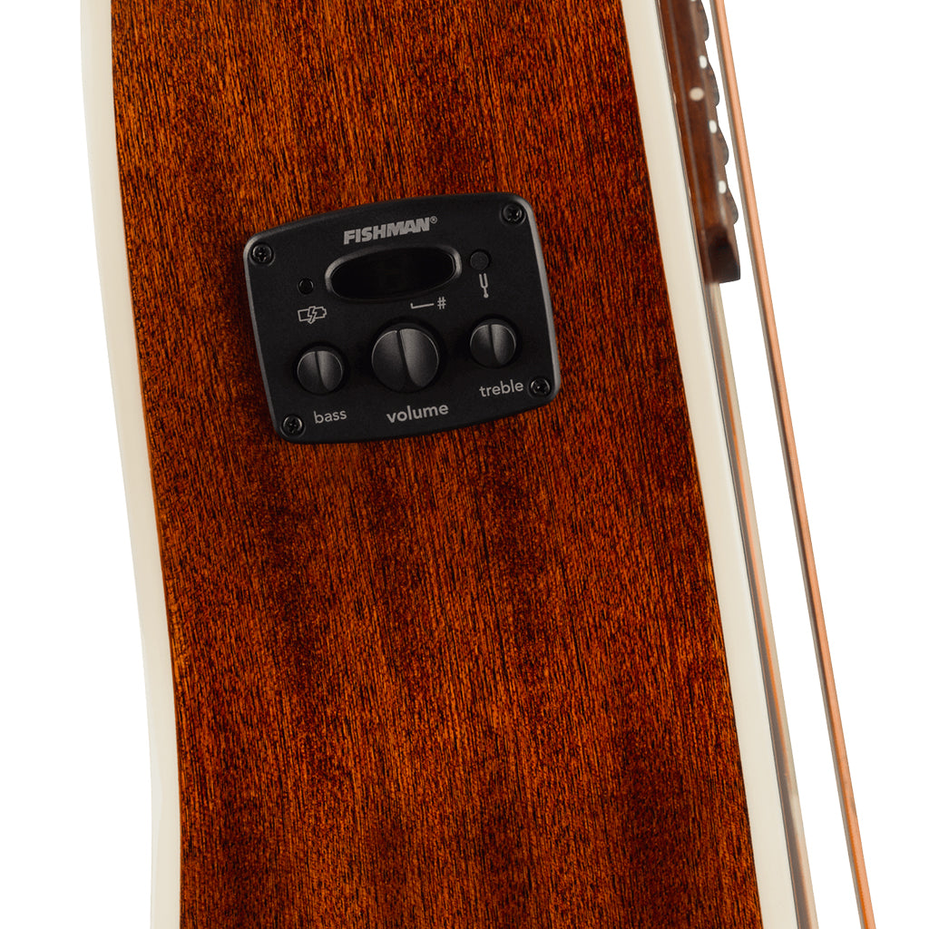 Fender California Deluxe Newporter CE w/Ivory Pickguard Acoustic-Electric - Sienna Sunburst