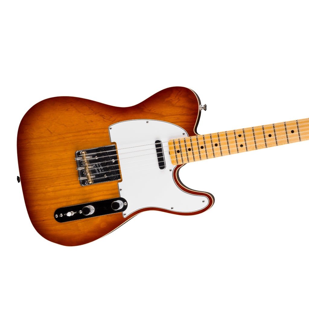 Fender - Postmodern Telecaster DLX Closet Classic Electric Guitar - Aged Violin Burst, Quartersawn Maple Neck
