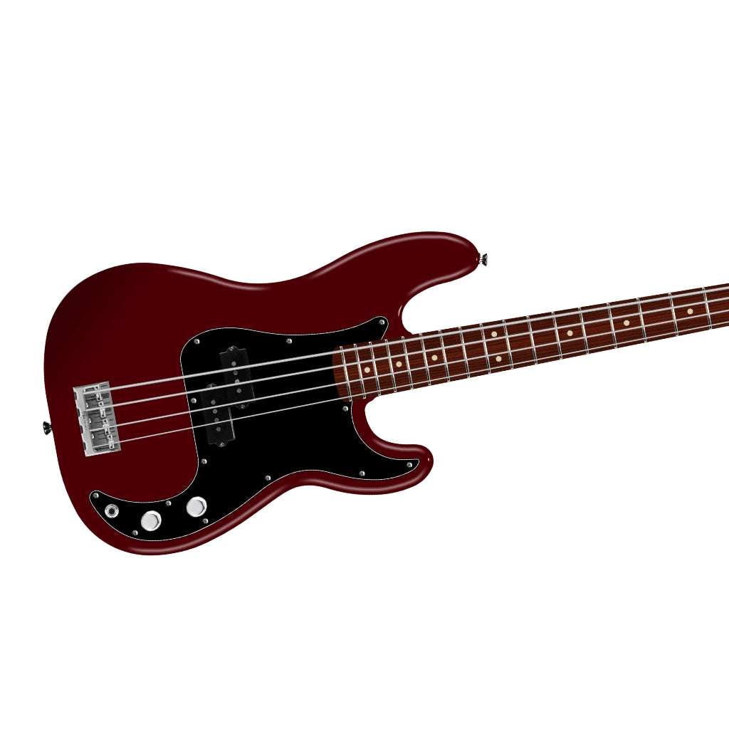 Fender American Professional Precision Bass Guitar - Oxblood, Rosewood Fingerboard