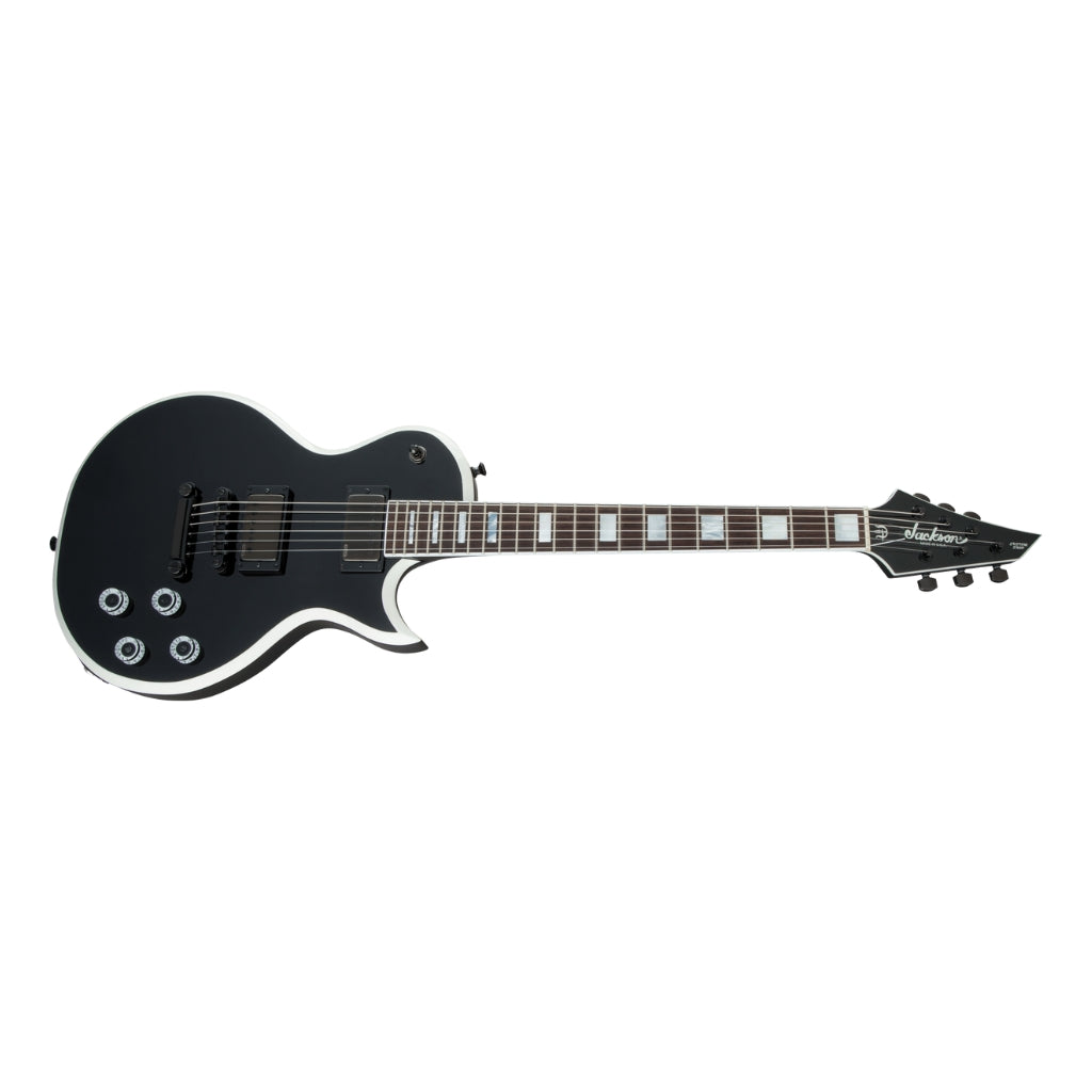 Jackson USA - Signature Marty Friedman MF-1 Electric Guitar - Gloss Black with White Bevels, Rosewood Fingerboard