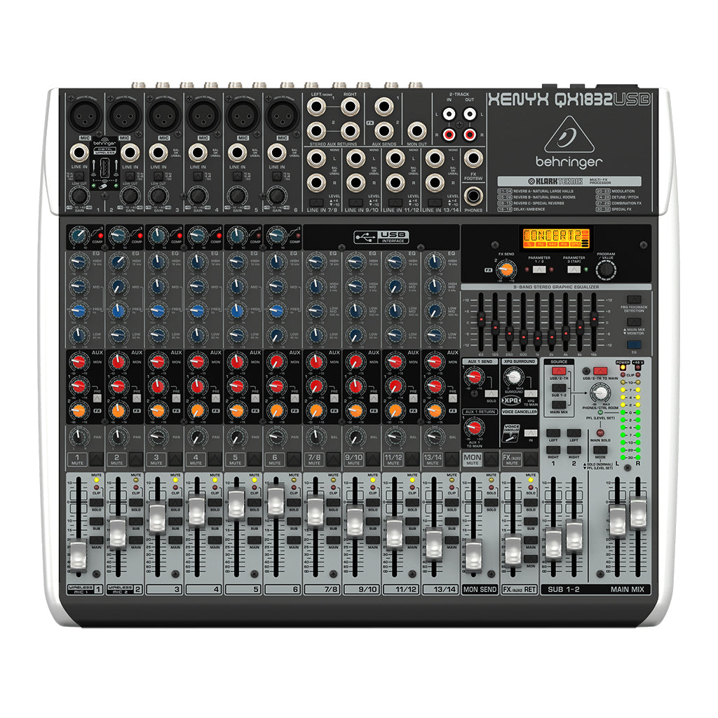 Behringer - Xenyx QX1832USB Mixer - Sky Music