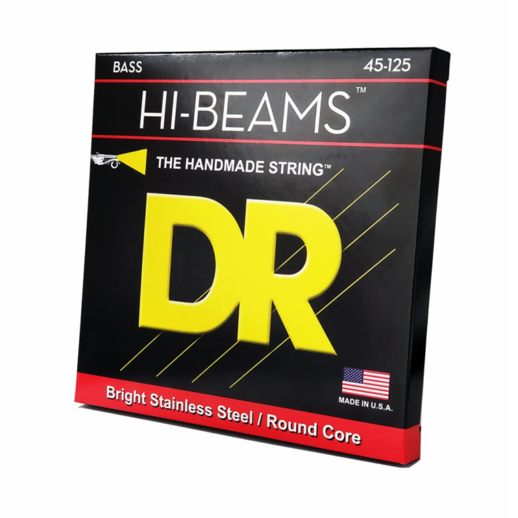DR - Hi-Beam Stainless Steel Bass Guitar Strings - 5-String Medium 45-125