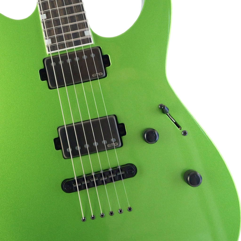 ESP USA M-II NTB TOM Electric Guitar - Lizard Spit Green body