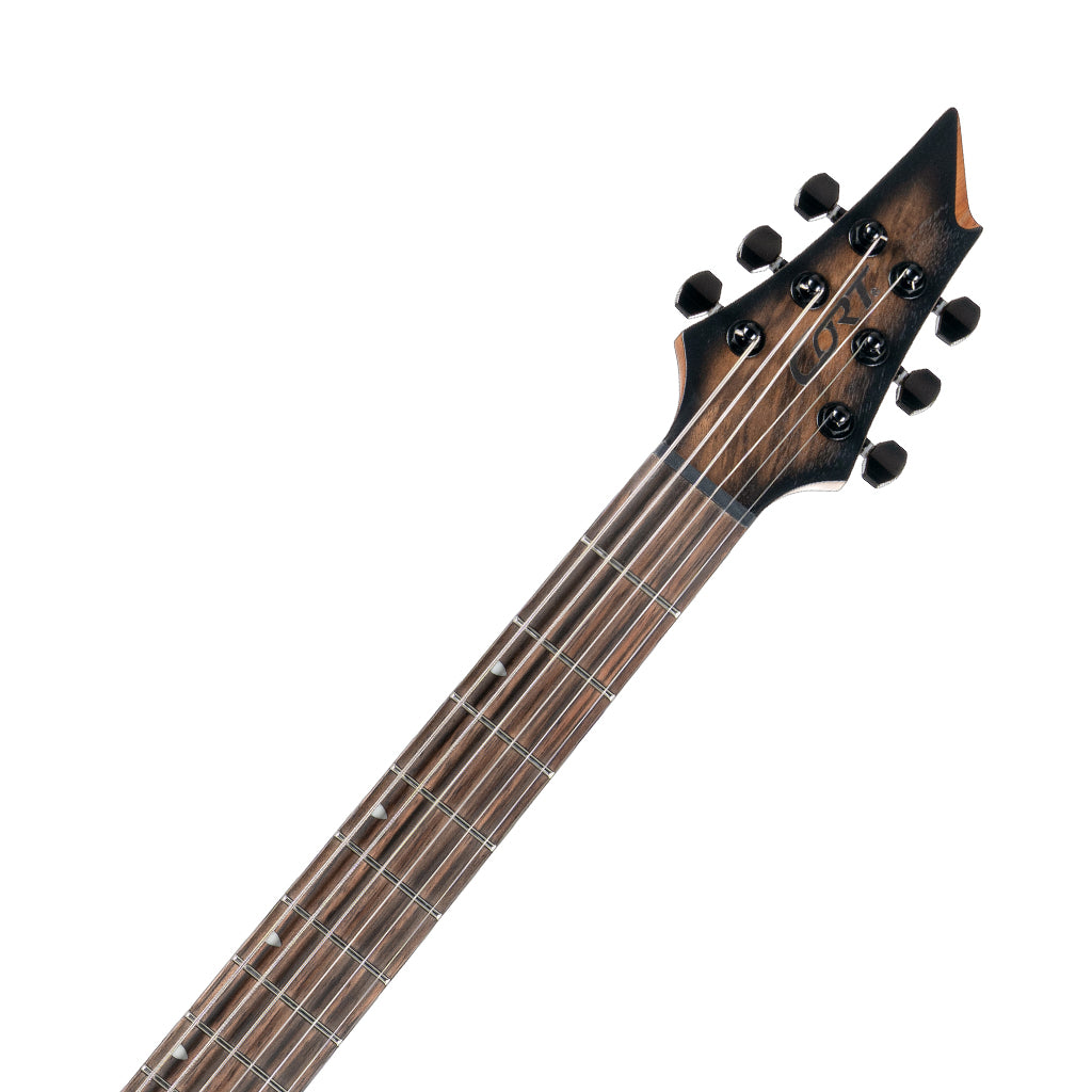 Cort KX500 Baritone Electric Guitar - Natural Black Burst