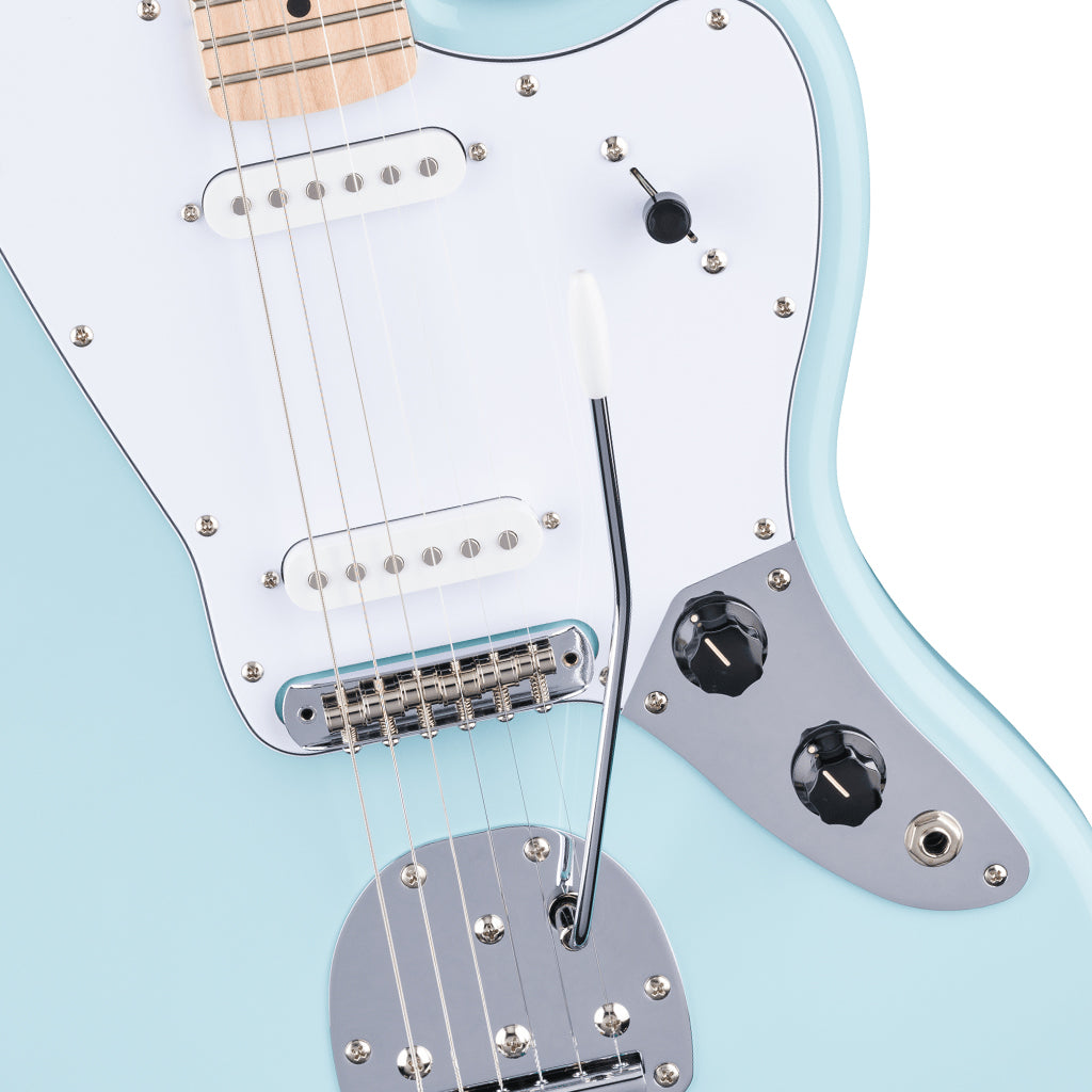 Squier FSR Affinity Limited Edition Jaguar Maple Neck w/White Pickguard - Daphne Blue
