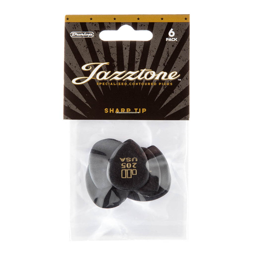 Jim Dunlop Jazztone Point Tip Picks 6 Pack