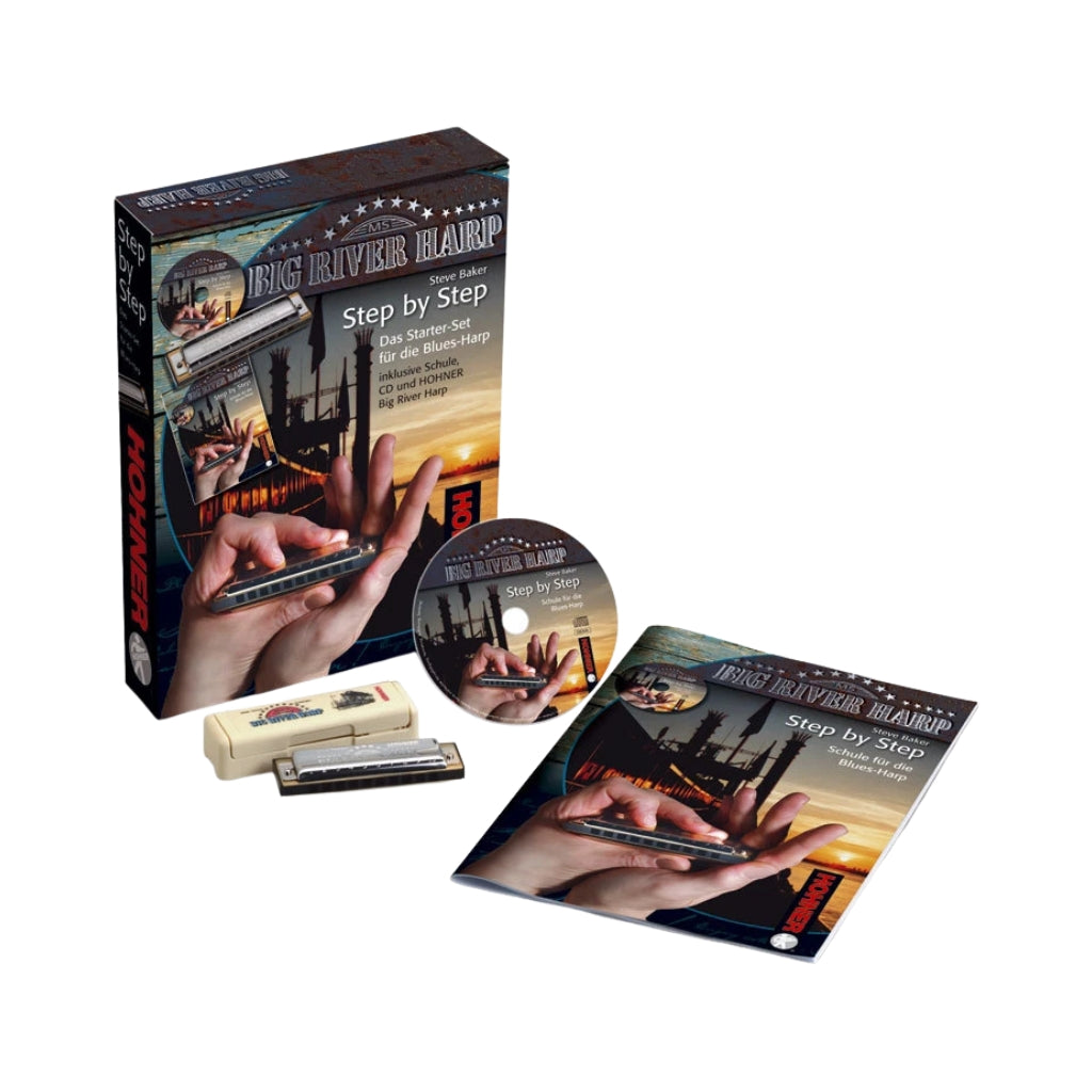 Hohner Step By Step Blues Learn Harmonica Package
