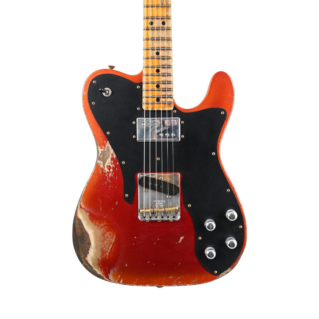 Fender Custom Shop Limited Edition Telecaster Custom Super Heavy Relic - Aged Candy Apple Red with Aged Candy Tangerine Burst