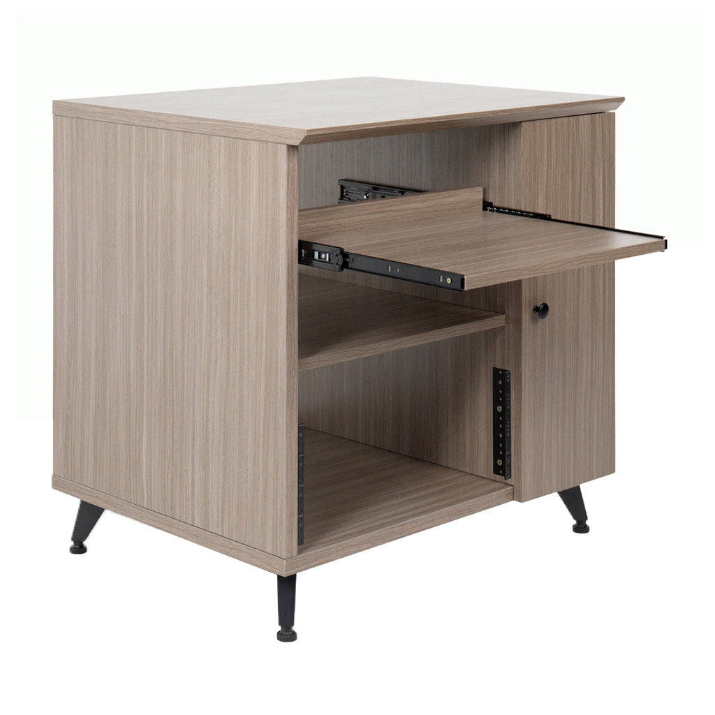 Server Rack Sidecar GATOR Elite Studio Sidecar Rack W/Shelf Grey - Sky Music