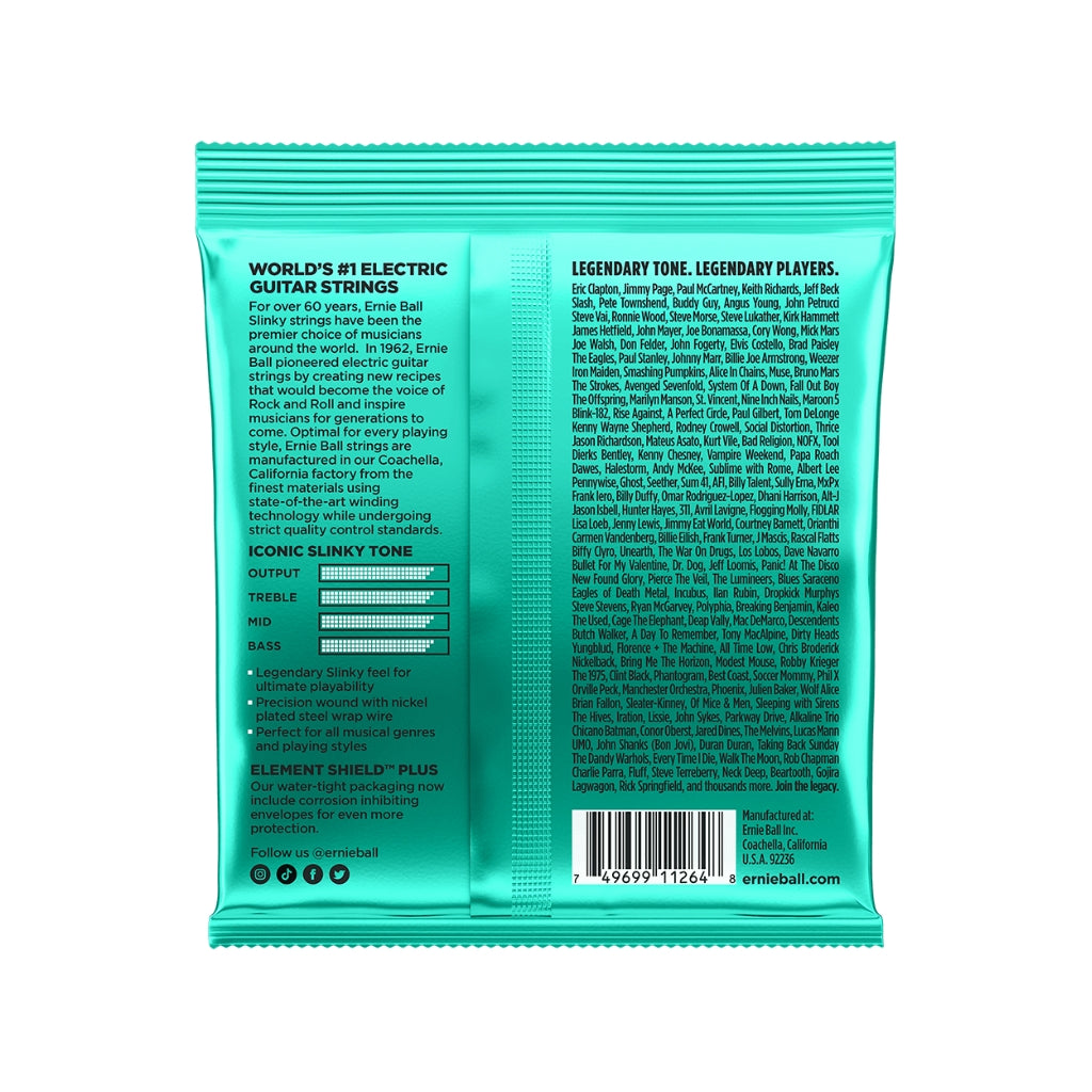 Ernie Ball Not Even Slinky Nickel Wound 12-56 Electric Guitar Strings - 3 Pack